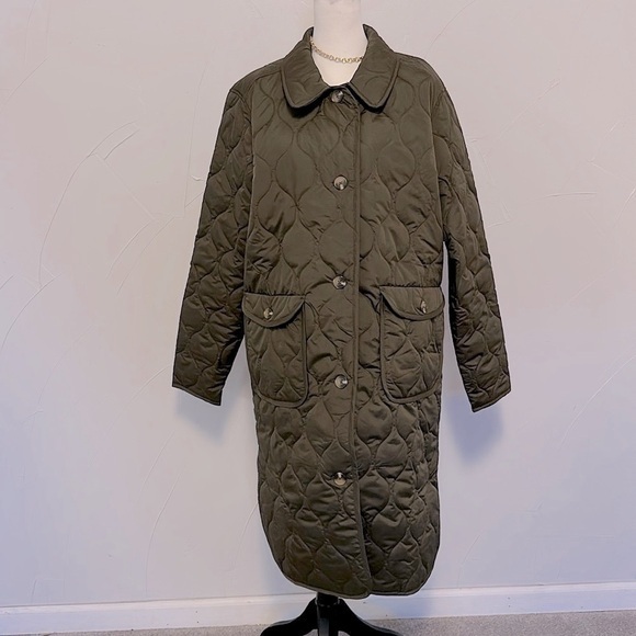 Old Navy Jackets & Blazers - Old Navy Puffer Quilted Long Coat EUC L Tall SOLD OUT/FALL2024